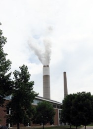 power plant smokestack