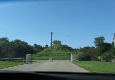 mound opposite entrance